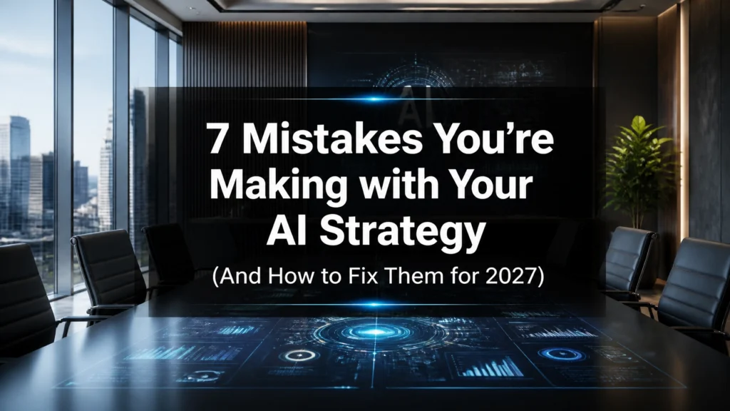7 Mistakes You’re Making with Your AI Strategy (And How to Fix Them for 2027)